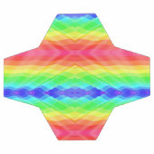 Soccer ball featuring a vibrant rainbow geometric  サッカーボール (フラット)