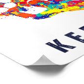 Soccer Ball Funny Goalie Keeper Quote  ポスター (角)