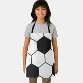 Soccer Ball Inspired Pattern Geometric Print  エプロン (インサイチュ)