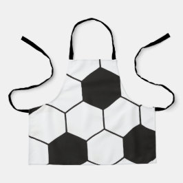 Soccer Ball Inspired Pattern Geometric Print  エプロン