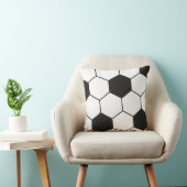 Soccer Ball Inspired Pattern Geometric Print  クッション (椅子)