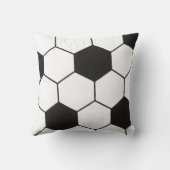 Soccer Ball Inspired Pattern Geometric Print  クッション (裏面)