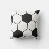Soccer Ball Inspired Pattern Geometric Print クッション (正面)