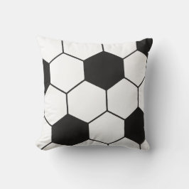 Soccer Ball Inspired Pattern Geometric Print  クッション