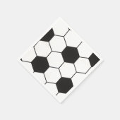 Soccer Ball Inspired Pattern Geometric Print  スタンダードカクテルナプキン (角)