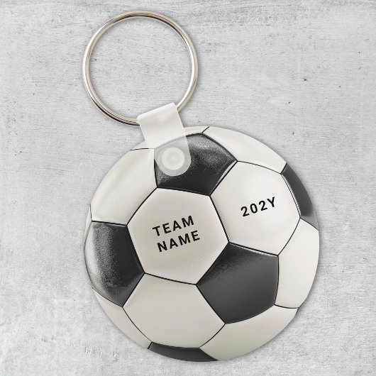 Soccer Ball Keychain | Personalized Team Name Year キーホルダー