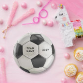 Soccer Ball Paper Plate | Team Name Party Plates ペーパープレート (パーティー)