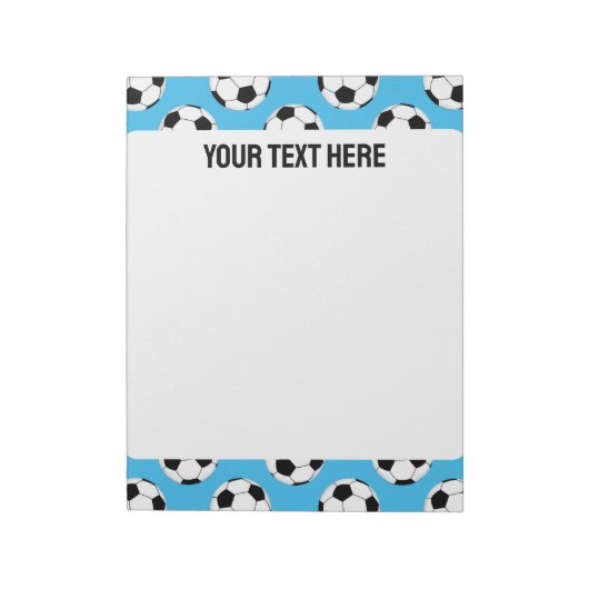 Soccer Ball Pattern ノートパッド (回転)