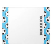 Soccer Ball Pattern ノートパッド (正面)