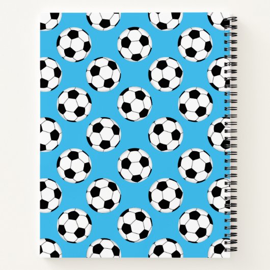 Soccer Ball Pattern ノートブック (裏面)