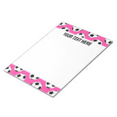 Soccer Ball Pattern Pink ノートパッド (アングル)