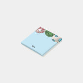 Soccer Ball Player Coach Name Post It Note Pad ポストイット (アングル)
