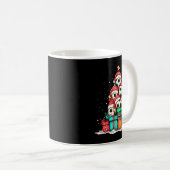 Soccer Ball Player Le Christmas Tree Xmas Long Sle コーヒーマグカップ (正面右)