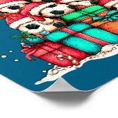 Soccer Ball Player Le Christmas Tree Xmas Long Sle ポスター (角)