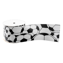 Soccer Ball Ribbon Football Sports Fan Ribbon グログランリボン