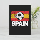 Soccer Ball Spain Flag Football Player 2021 Gift 招待状 (スタンド正面)