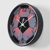 Soccer ball sport 壁時計 (傾斜)