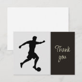 Soccer Ball Volunteer Helper Thank You サンキューカード (正面/裏面)