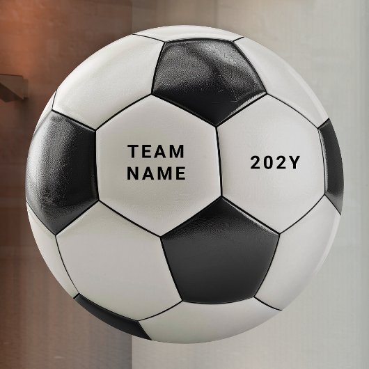Soccer Ball Window Cling | Team Name Vinyl Decal ウィンドウサイン