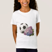 Soccer Ball with Hydrangea Tシャツ (正面)