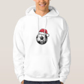 Soccer Ball with Santa Hat パーカ (正面)
