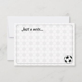 Soccer Balls Black and White Custom Just a Note ノートカード