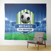 Soccer Birthday banner backdrop タペストリー (インサイチュ(横))