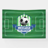Soccer Birthday banner backdrop 横断幕 (横)