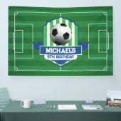 Soccer Birthday banner backdrop 横断幕 (トレードショー)
