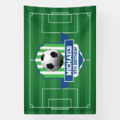 Soccer Birthday banner backdrop 横断幕 (縦)