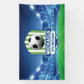 Soccer Birthday banner backdrop  横断幕 (縦)