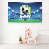 Soccer Birthday banner backdrop  横断幕 (インサイチュ)