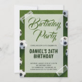 Soccer Birthday Party 招待状 (正面)