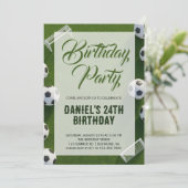 Soccer Birthday Party 招待状 (スタンド正面)