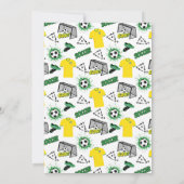 Soccer Birthday Party Invitation 招待状 (裏面)