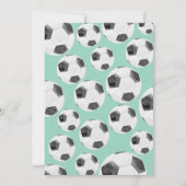 Soccer Born Two Ball 2nd Birthday Photo Invitation 招待状 (裏面)