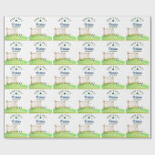 Soccer “Born Two Ball” Second Birthday ラッピングペーパー (フラット)