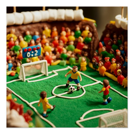 Soccer Cake and candys Stadium ポスター (正面)