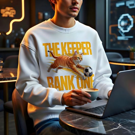 Soccer Cat Goalkeeper Funny Gift Tee スウェットシャツ