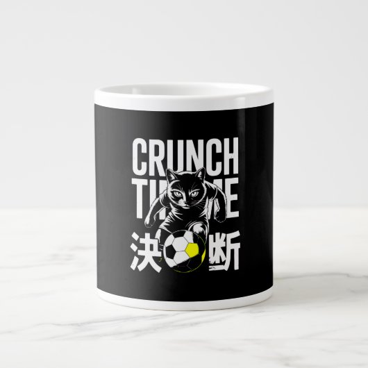 Soccer Cat Mug - Perfect for Game Day Coffee ジャンボコーヒーマグカップ (正面)