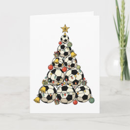 Soccer Christmas Tree カード