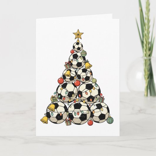 Soccer Christmas Tree カード (正面)
