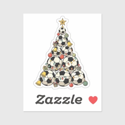 Soccer Christmas Tree シール (シート)