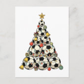 Soccer Christmas Tree ポストカード (正面)