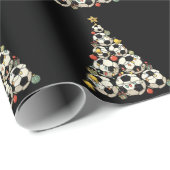 Soccer Christmas Tree ラッピングペーパー (ロールコーナー)