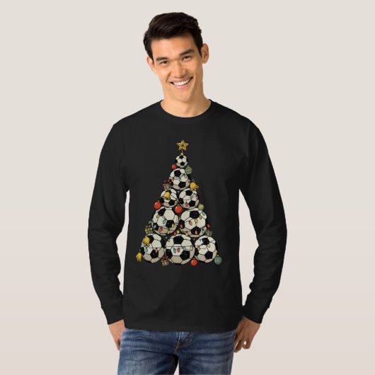 Soccer Christmas Tree Tシャツ (正面フル)