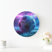 Soccer CLock for perfect Sports Timing ラージ壁時計 (ホーム)