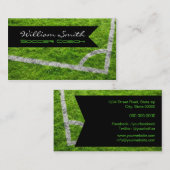 Soccer coach business card 名刺 (正面/裏面)