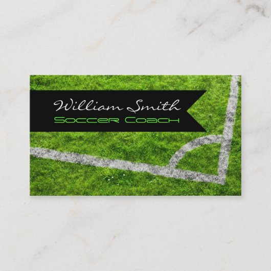 Soccer coach business card 名刺 (正面)