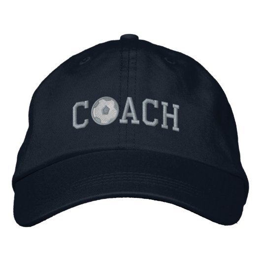 Soccer Coach Cap 刺繍入りキャップ (正面)